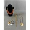 Image 1 : Goldtone Jewelry Lot  Including Freedom Multi-Chain Layered 16" - 34" L Necklace