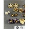 Image 2 : Very Nice Lot Of Vintage Clip On Earrings