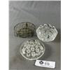 Image 2 : Lot of Clear Glass Flower Frogs