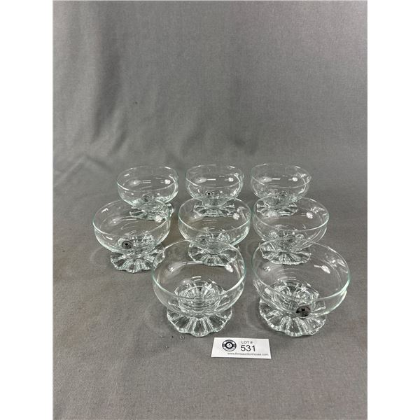 Lot of 8 Glass Dessert Dishes.