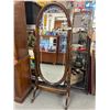 Image 1 : Vintage Cheval Oval Dressing Mirror. NO SHIPPING