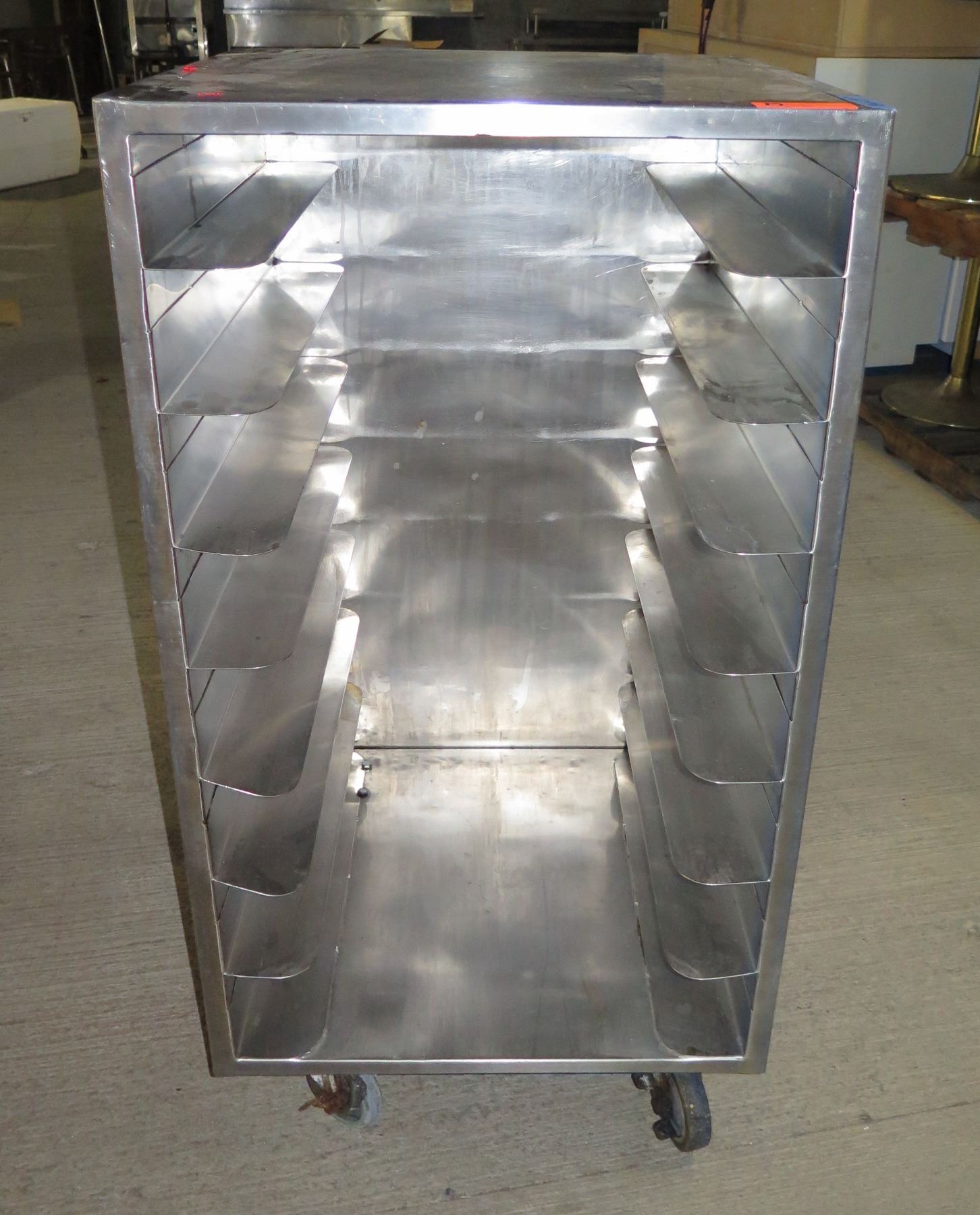 Rolling Enclosed Open-Front Sheet Pan Rack