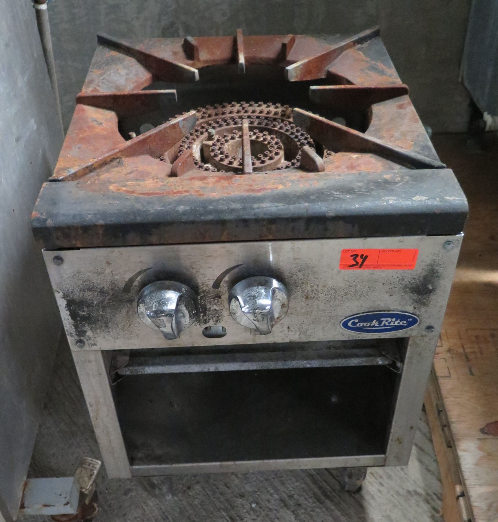 Cook Rite Single Burner Gas Range