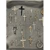 Image 3 : COLLECTION OF CRUCIFIX PENDANTS
