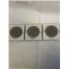 Image 2 : 3 CANADIAN DOLLARS 1969, 1970 (MANITOBA CENTENNIAL), 1971 (BC CENTENNIAL)