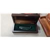 Image 2 : 3 WOOD GIFT BOXES; ONE PEN SET, ONE KNIFE SET AND EXTRA CASE