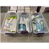 Image 1 : 3 TOTES OF ASSORTED BEAUTY AND COSMETIC ITEMS