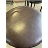 Image 2 : METAL SWIVEL BAR STOOLS WITH LEATHER SEAT