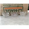 Image 8 : LOT OF ASSORTED VINTAGE GLASSWARE AND BOWL WITH SKEWERS