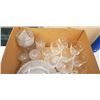 Image 2 : LARGE LOT OF CRYSTAL CUPS AND SERVING PIECES