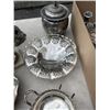 Image 4 : LOT OF STERLING AND PLATED SILVER SERVING DISHES, CANDLE HOLDERS AND MORE