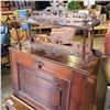 Image 2 : ANTIQUE MAHOGANY DROP FRONT CABINET