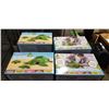 Image 1 : 4 NEW GIANT PLUSH TURTLE WITH ZIPPERED POUCH AND 3 LITTLE TURTLES