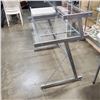 Image 8 : MODERN GLASS AND METAL STUDENTS DESK WITH 2 DRAWER FILE CABINET