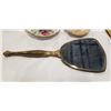 Image 2 : ANTIQUE VANITY SET AND ROYAL ALBERT CUP AND SAUCER, WEATHERBY PIN DISH