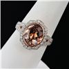 Image 3 : 3.40CT MORGANITE & 0.47CTW DIA 14K BI-GOLD RING