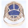 Image 2 : 14K YELLOW GOLD BLUE LAPIS LADIES RING
