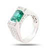 Image 3 : 2.32CT EMERALD & 1.38CT DIAMOND 18K GOLD RING