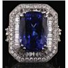 Image 1 : 16.49CT TANZANITE & 2.81CTW DIAMOND 18K GOLD RING