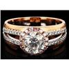 Image 1 : 1.32CT SI3 CENTER DIA 18K ROSE GOLD UNITY RING