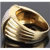 Image 2 : 2.5 CTW 18K YELLOW GOLD MEN'S RING
