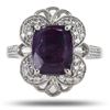 Image 2 : 2.67CT PINK KASHMIR SAPPHIRE & 0.44CTW DIA RING