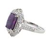 Image 3 : 2.67CT PINK KASHMIR SAPPHIRE & 0.44CTW DIA RING