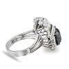 Image 3 : 5.19CT BLACK DIAMOND PLATINUM RING - 5.31 CTW