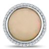 Image 2 : 8.79CT OPAL & 0.69CTW DIAMOND PLATINUM RING GIA
