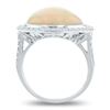 Image 4 : 8.79CT OPAL & 0.69CTW DIAMOND PLATINUM RING GIA