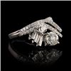 Image 2 : 1.01CT DIAMOND PLATINUM LADIES RING - 1.85CTW