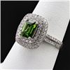 Image 2 : 1.22CT SAPPHIRE & 0.88CTW DIA PLATINUM RING GIA