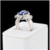 Image 3 : 4.63CT TANZANITE & 0.54CTW DIAMOND PLATINUM RING