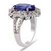 Image 3 : 5.00CT TANZANITE & 1.32CTW DIAMOND PLATINUM RING