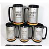 Image 1 : LOT OF FIVE HANDLED FABACHER BRAU BEER MUGS