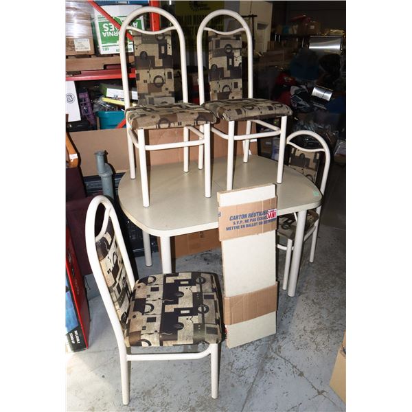 KITCHEN TABLE WITH 4 CHAIRS AND LEAF