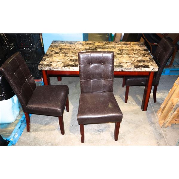 TABLE WITH 3 CHAIRS