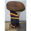 Image 1 : VINTAGE WOOD END TABLE, BOOKS ARE