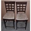 Image 1 : TWO TALL CHAIRS (SEAT HEIGHT APPROX 25")