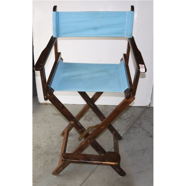 SOLID WOOD/ FABRIC DIRECTOR STYLE CHAIR