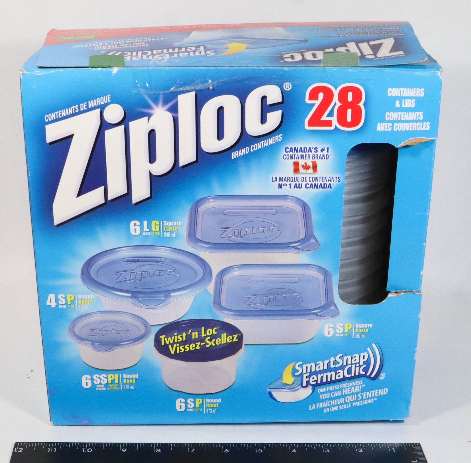 ZIPLOCK SMART SNAP CONTAINER SET