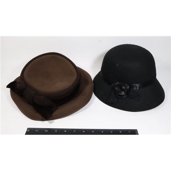 PAIR OF VINTAGE WOMENS HATS