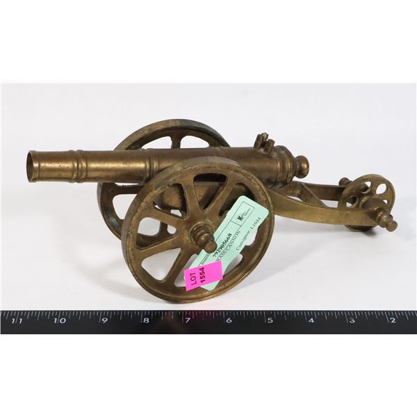 VINTAGE BRASS CANNON