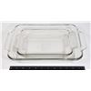 Image 1 : TWO ANCHOR HOCKING NESTING CASSEROLE DISHES