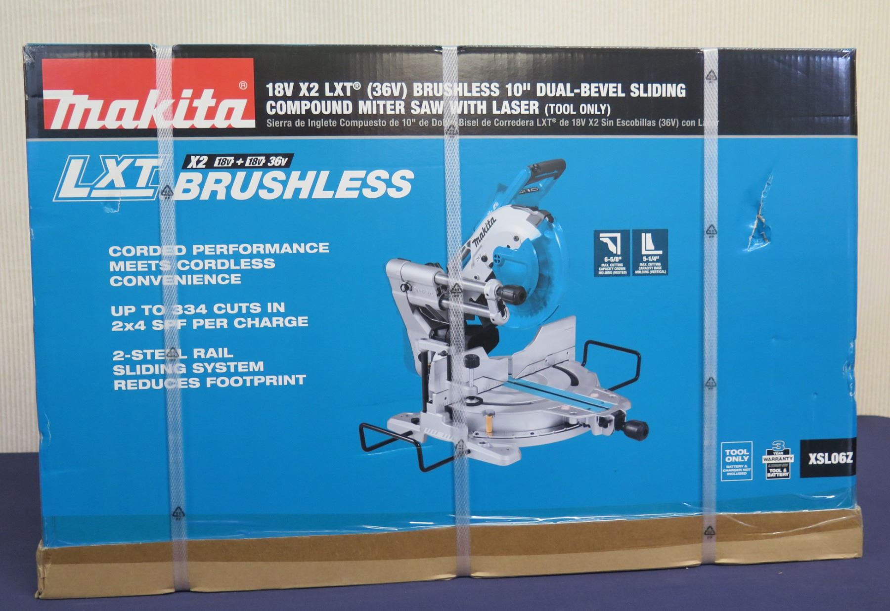 Makita XSL06Z Sliding Compound Miter Saw w/ Laser New in Box (Tool Only)