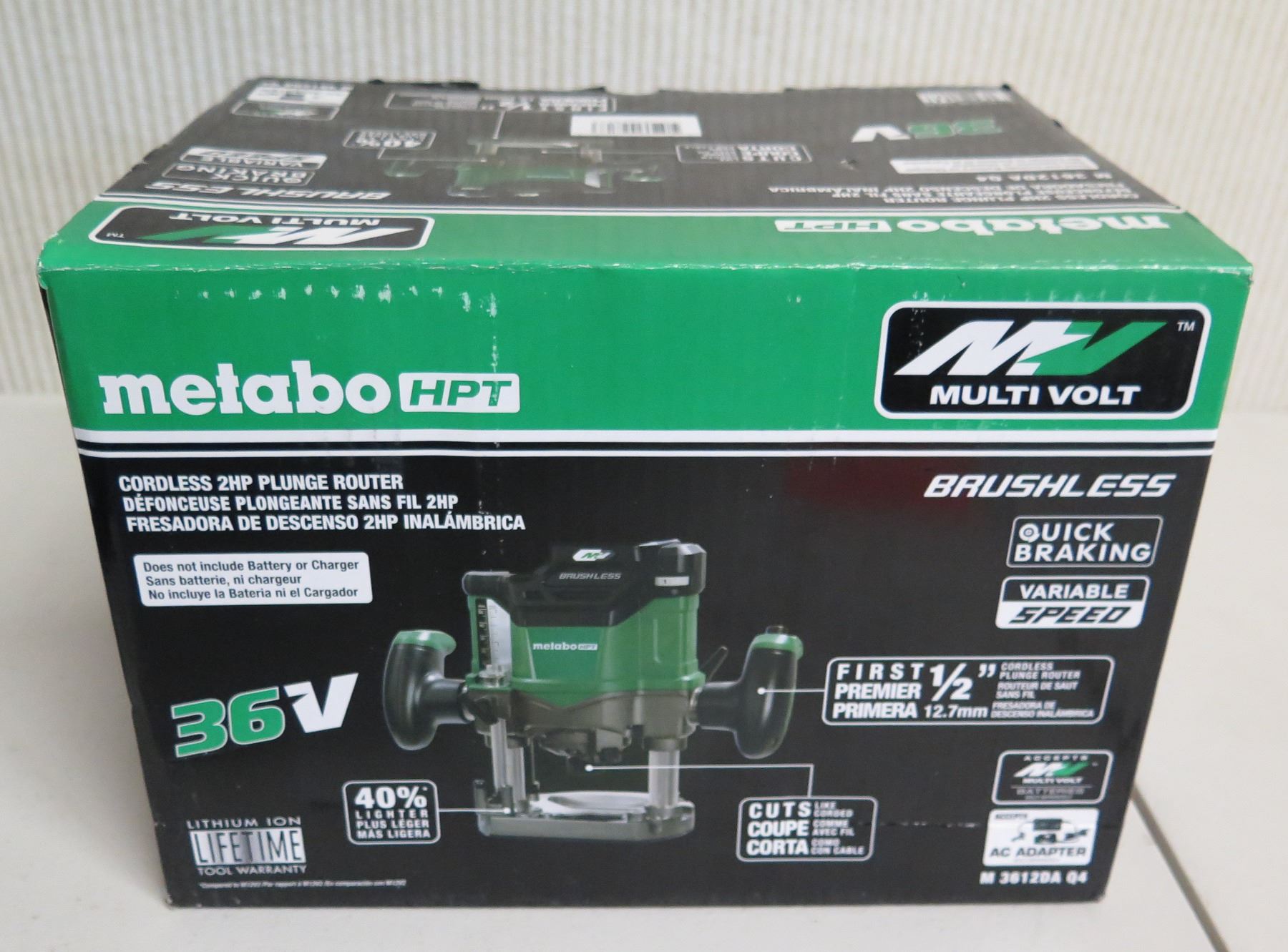 Metabo HPT M3612DA Q4 Plunge Router New in Box (Tool Only)