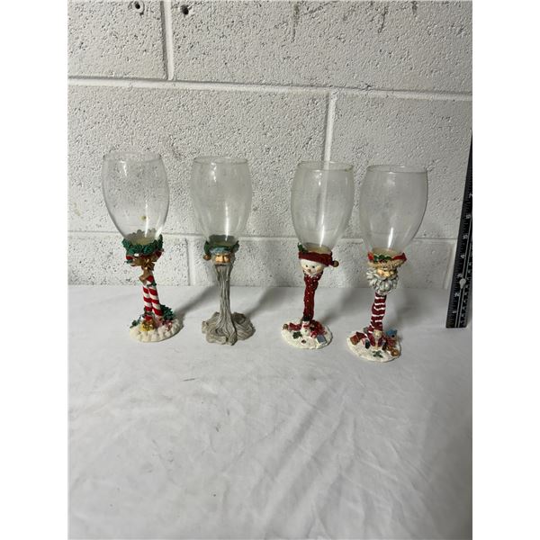 Christmas themed glasses