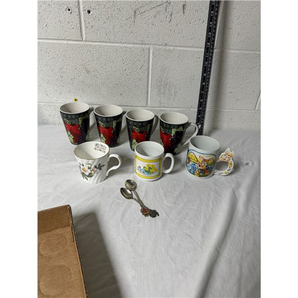 Mugs, and Collector spoons