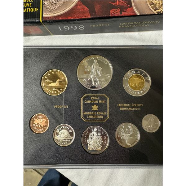 1998 Royal Canadian mint proof set celebrating 125 years RCMP – GRC