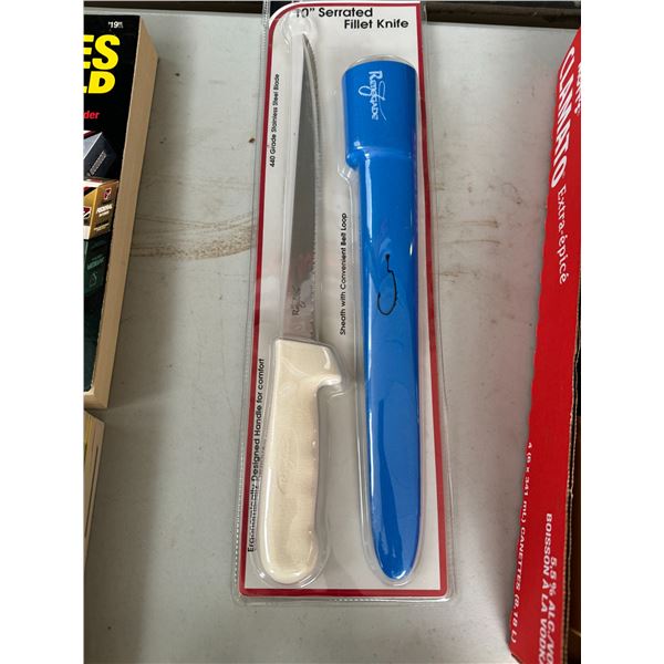10 inch serrated fillet knife
